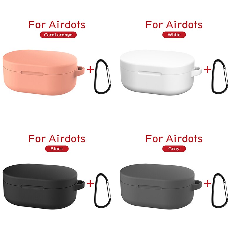 funda protectora de silicona para Redmi Airdots airdots airdot TWS funda inalámbrica Bluetooth para auriculares con gancho