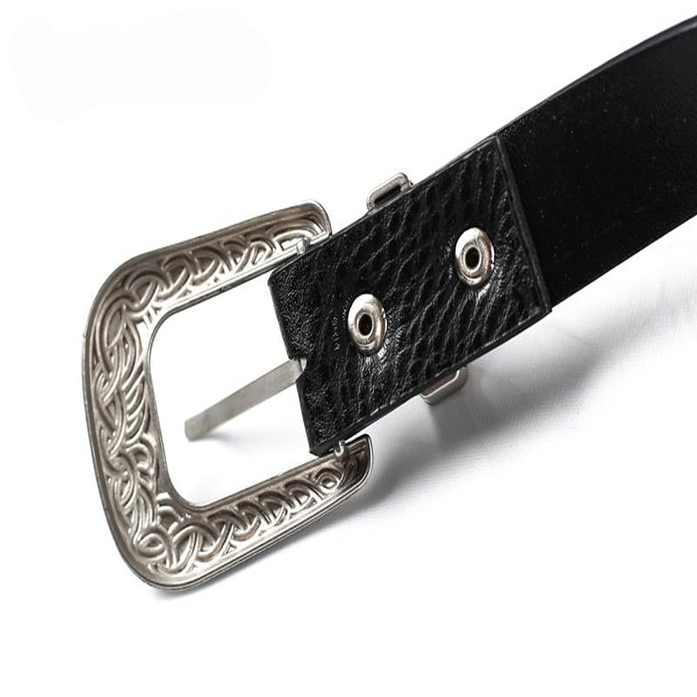 Vogue Vrouwen Dames Vintage Metalen Boho Lederen Dubbele Gesp Taille Riem Tailleband