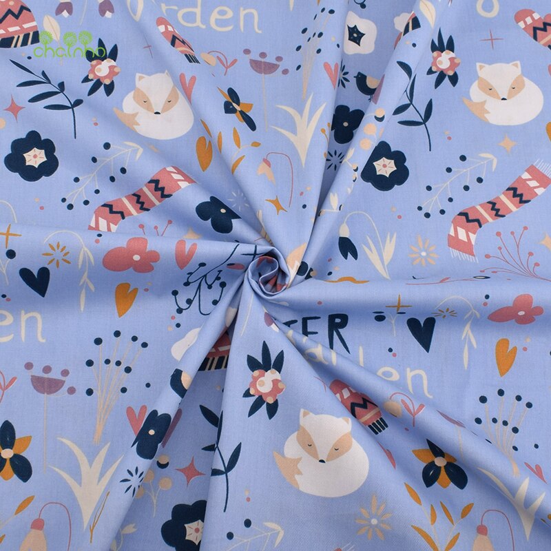 Chainho,8 Stks/partij, Cartoon Serie Twill Katoen Stof, Patchwork Doek, diy Naaien Quilten Fat Quarters Materiaal Voor Baby & Kind