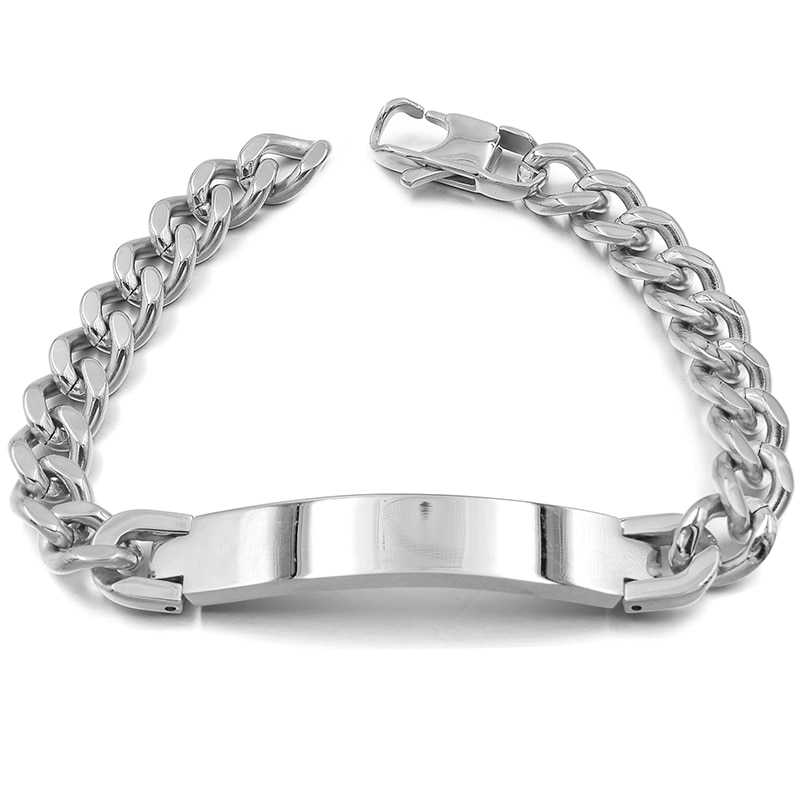 Atgo preço de fábrica!! Id masculino pulseira 316l aço inoxidável ouro cor pulseira para homem atacado bb391