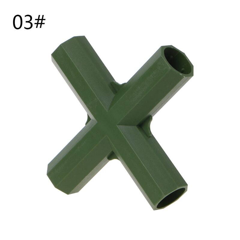 Plastic 16mm/0.63in Hose Connector Flat Right Angle 3/4/5 Ways Joint Rack Assemble Adapter Tube Parts Home Gardening Tools: Flat Angle 4-Way