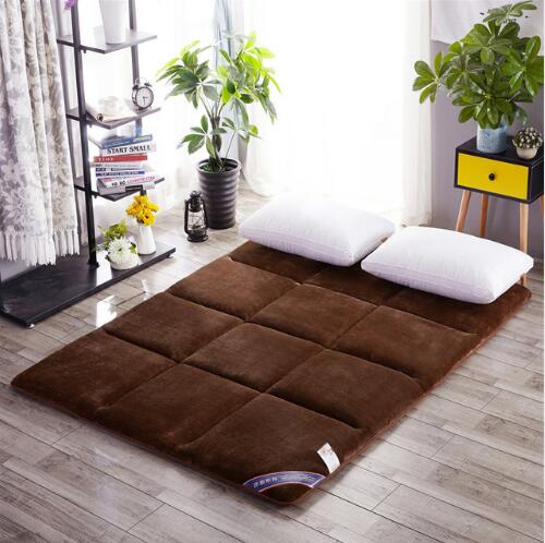 Colchón plegable, manta de cama de dormir, antideslizante, almohadilla de protección para Hotel, Franela suave de verano, cojín de suelo de Material grande, Tatami: 3 / 120x200cm