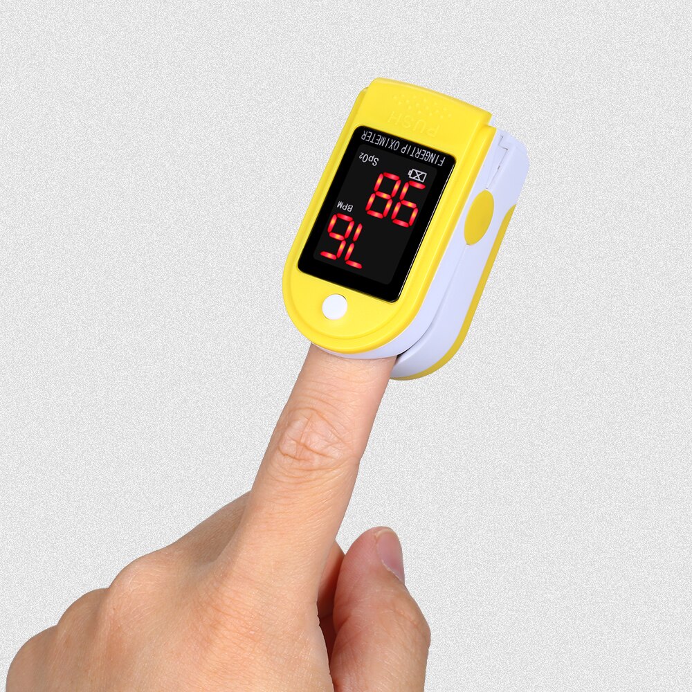 Finger Pulse Oximeter Blood Oxygen SpO2 Monitor LED Mini Pulse and Heart Rate Measuring Gauge 8s Rapid Reading
