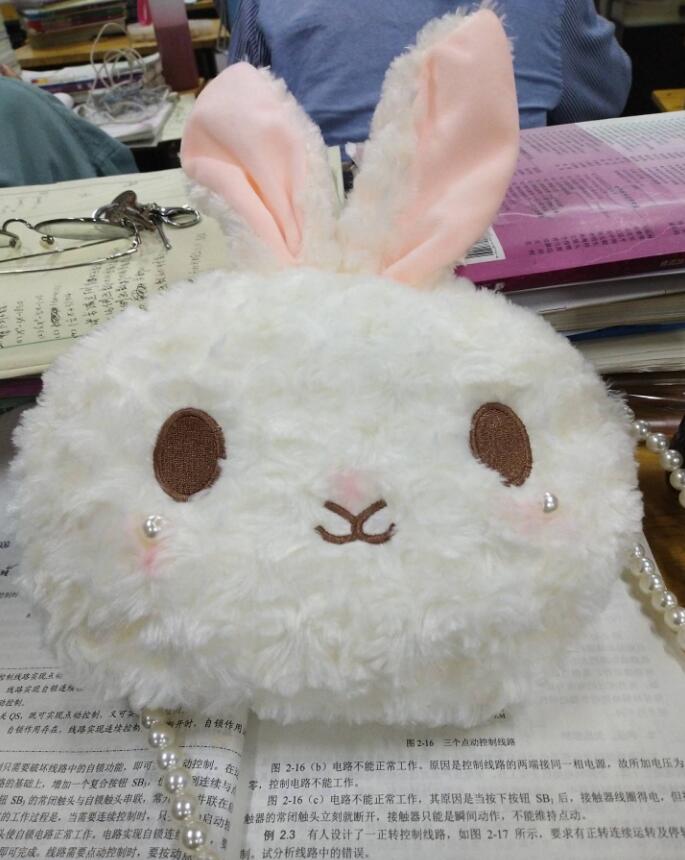 Pige prinsesse lolita taske fødselsdagsfest bunny taske håndlavet lolita pink jk skuldertaske messenger kanin taske  md1013: Default Title