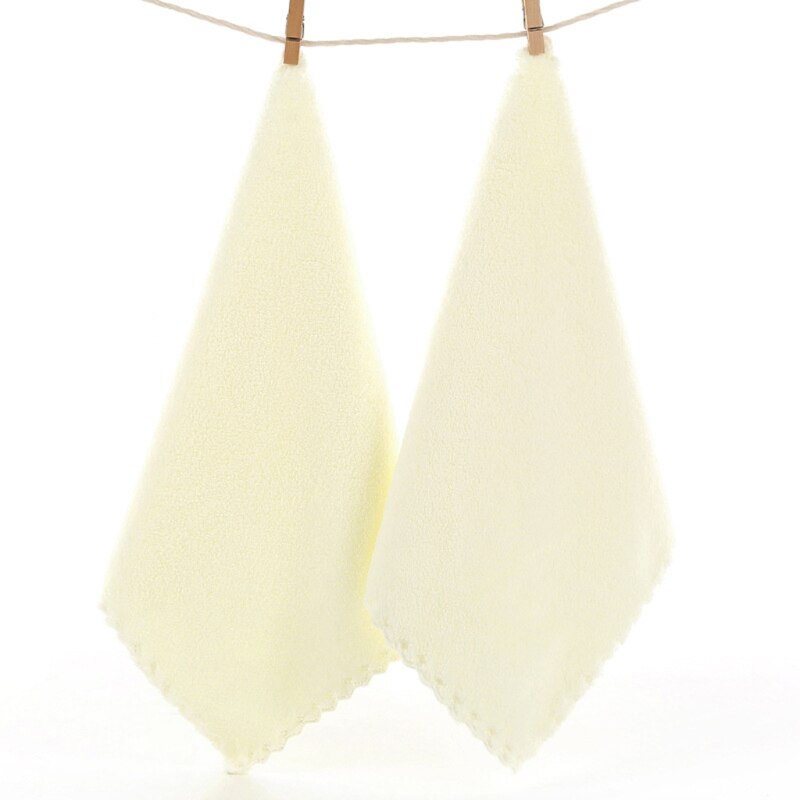 2 Stuks Zakdoek Baby Gezicht Hand Baden Handdoek Baby Gezicht Handdoek Veeg Doek 54DA: WHITE