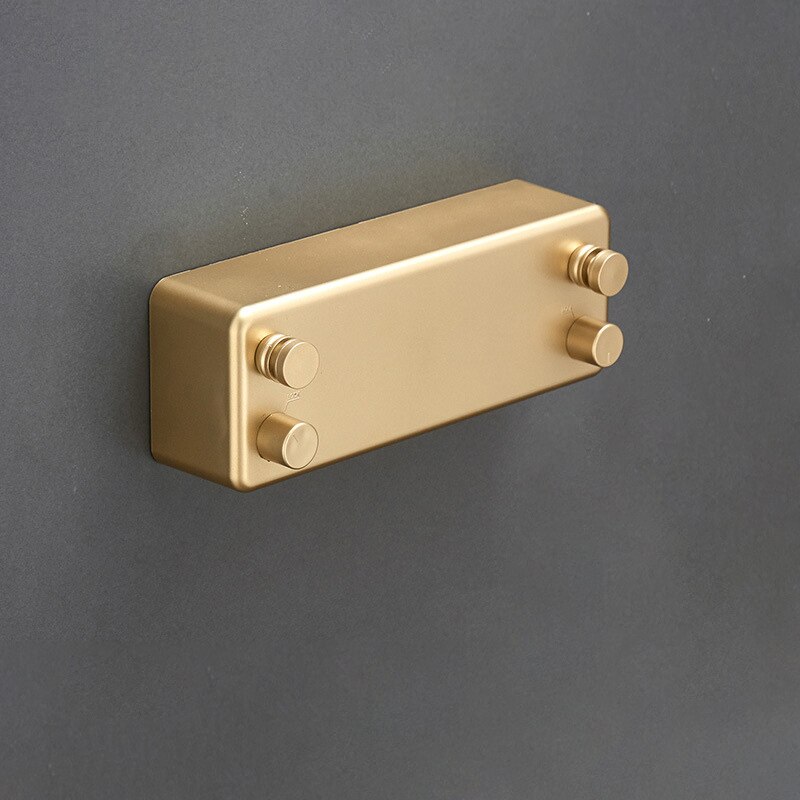 Varal de roupas para secador, acessórios de banheiro, rack de secagem em branco/preto/dourado/prata, secador de roupas, camada dupla: Dourado