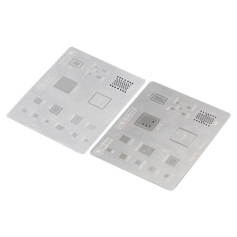 Mijing 3D BGA Reballing Stencils A8 A9 A10 A11 A12 CPU Soldering Repair Tools For iPhone X XS MAX 6 6S 7 8 8PLus BGA reballing