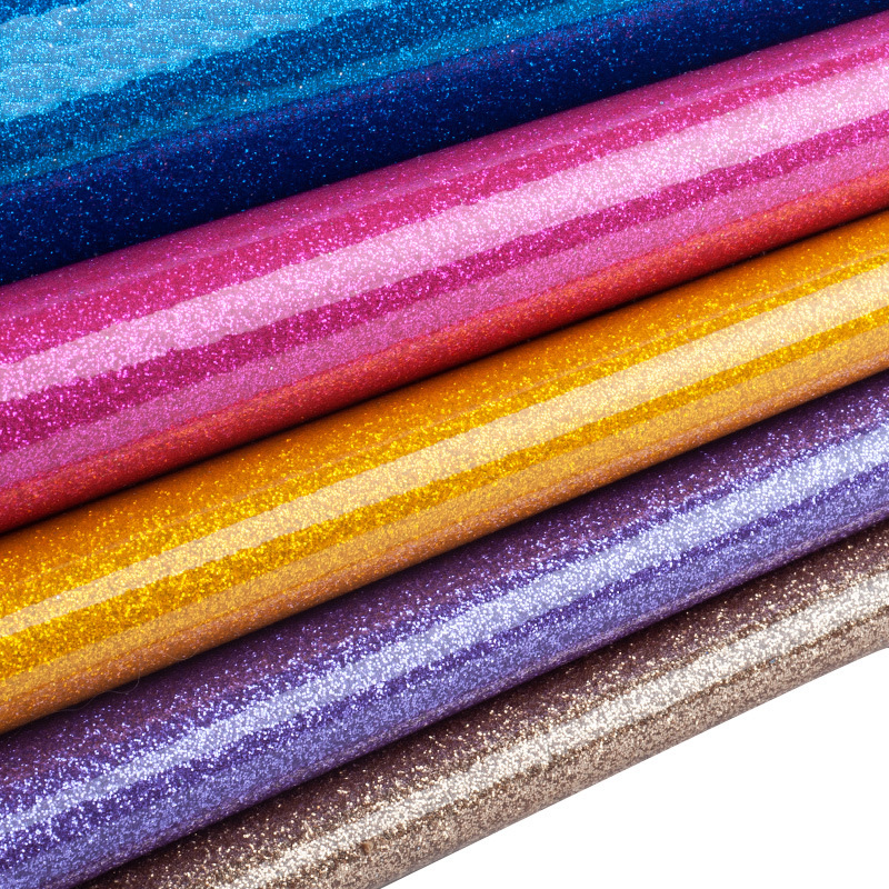 25cm * 34cm PVC Magic Kleur Giltter Faux Leer Stof Synthetisch Leer Voor DIY Handgemaakte Naaien Kleding Accessoires levert