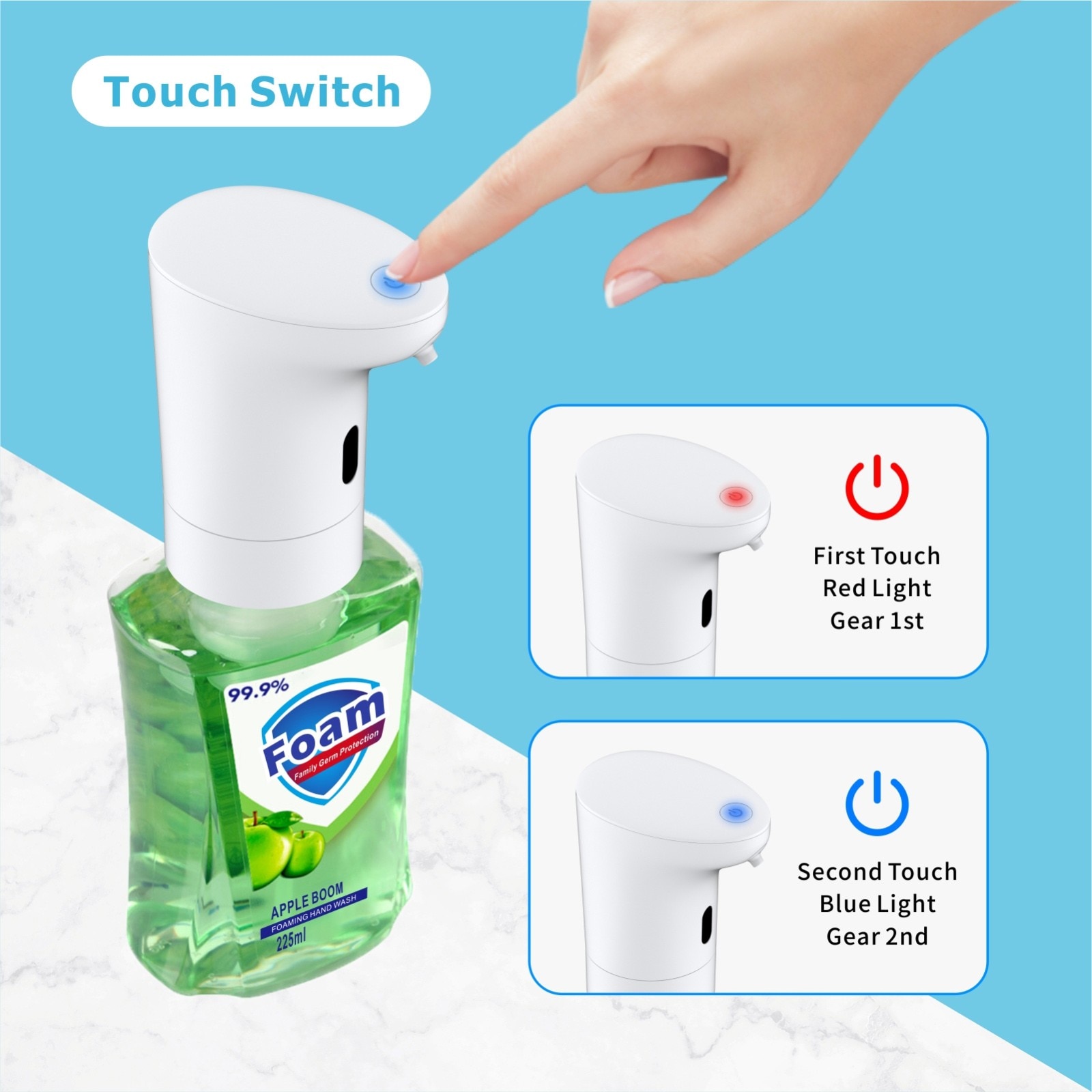 Stainless Steel Automatic Soap Dispenser Handsfree Automatic IR Smart Sensor Touchless Soap Liquid Dispenser
