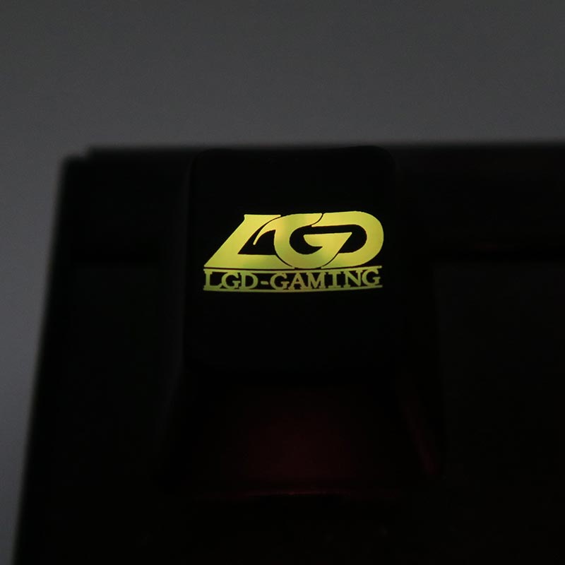 Mechanical keyboard personality transparent keycaps for csgo dota2 EDG we CLG LGD NAVI FANTIC team OEM R4 Height ESC F area: LGD