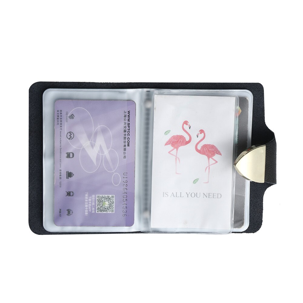 Business Case postcard Wallet Card Holder Purse For 26 Cards business card holder book Business card book