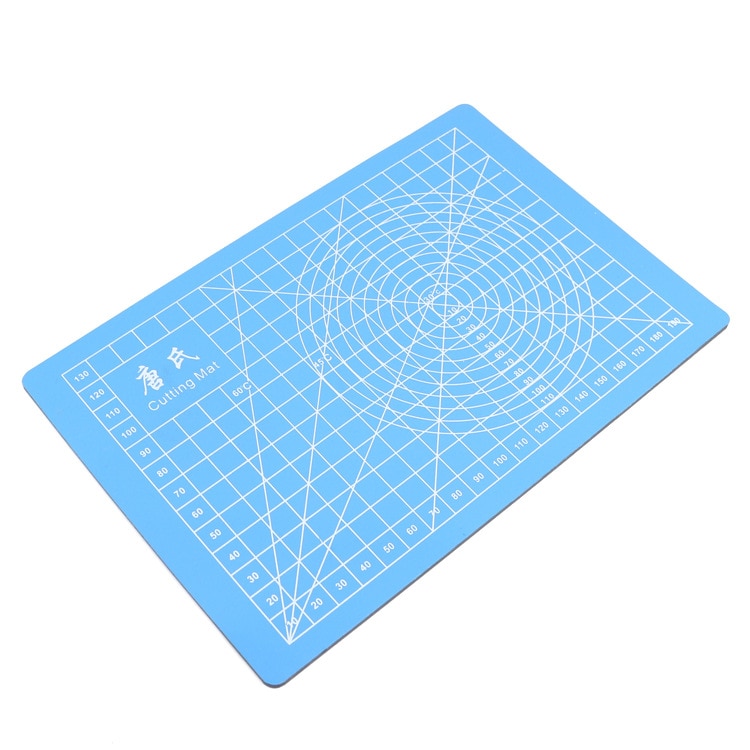 Tapis de découpe de Sculpture A5, lignes à grille auto-réparatrice, modèle artisanal parfait pour le Quilting, la couture et l'art, joint de tampon en PVC: Bleu