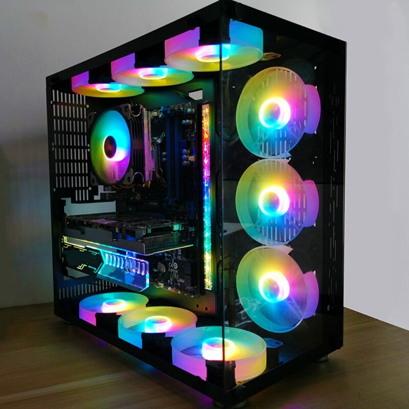 Computer PC Fan Aura Sync Support Adjust RGB Cooling Fan 120mm Silent Control Computer Cooling RGB Case Fans