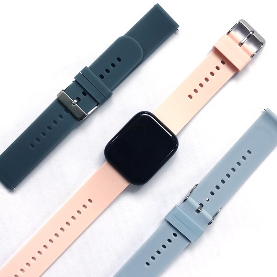 Correa de silicona para reloj Amazfit Bip S, pulsera de 20mm para Xiaomi Huami Amazfit GTS/Bip Lite/Bip 1S/Bip 2/GTR, 42mm