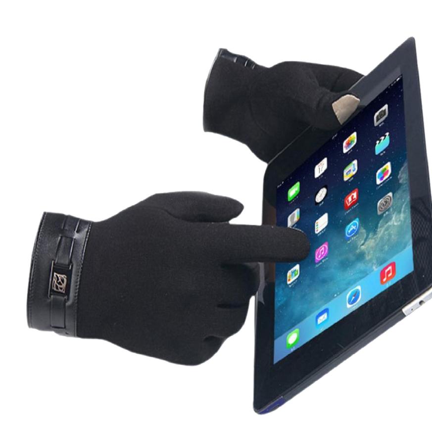 Winter Arm Warmers Handschoenen Voor Mannen Volledige Vinger Smartphone Touchscreen Handschoenen Wanten 8.15