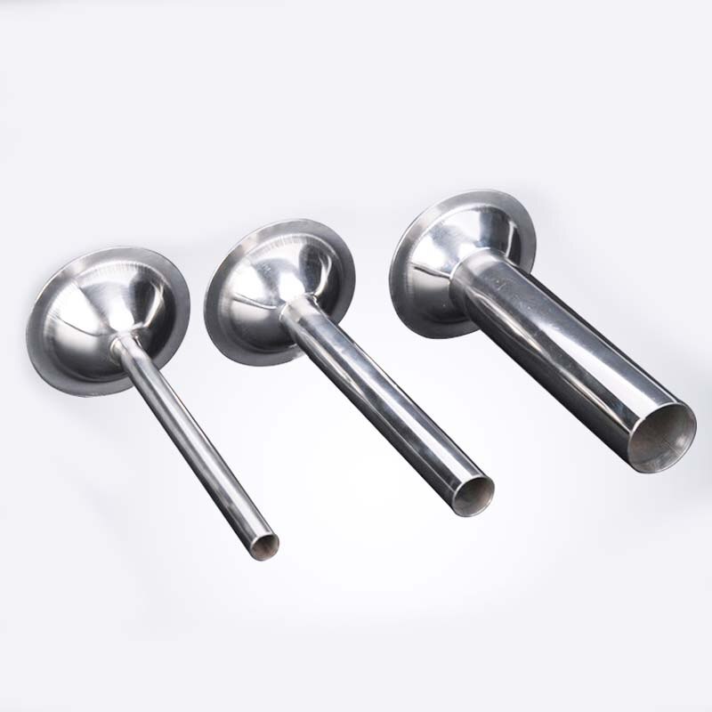 8.9/7.5/5.7/3,8 cm Basis Lebensmittel Klasse Fleischwolf Handgemachte Wurst Füllung Rohr Wurst Hersteller Füller Rohre 3 Teile/satz