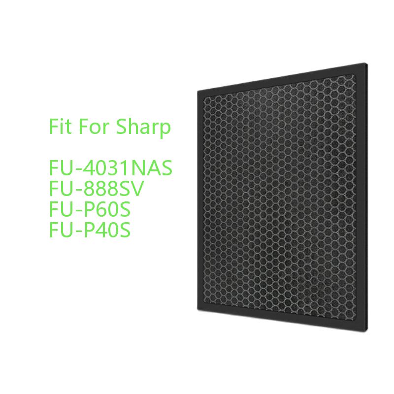 H12 Hepa en carbon filter voor luchtreiniger Sharp FU-888SV FU-P60S FU-P40S FU-40SE FU-4031NAS om filter PM2.5, stof