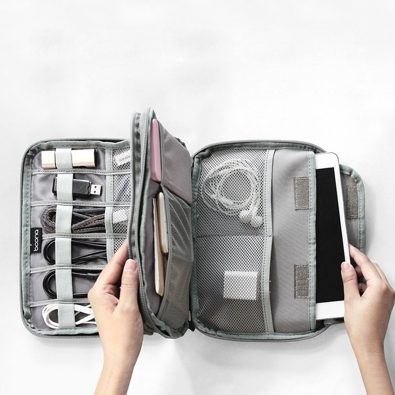 Grote Capaciteit Datakabel Opbergtas Reizen Elektronica Accessoires Organizer Pouch voor HDD Adapter Geheugenkaart Digitale Gadgets