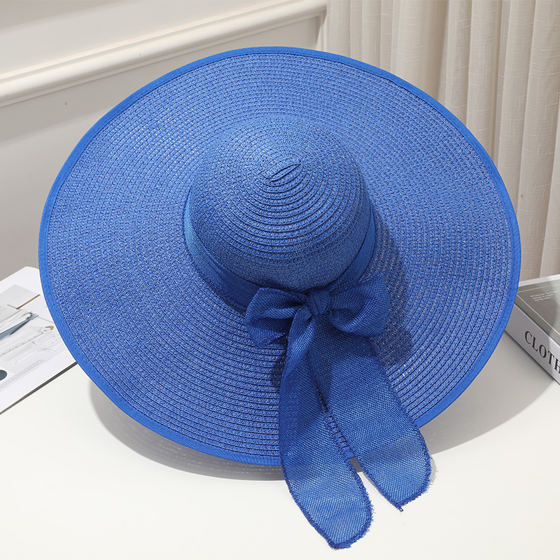 Cappello Paglia Pieghevole Cappello Di Paglia Donna A Tesa Larga - Per Spiaggia, Vacanze, Sole, Protezione UV, Pieghevole Berretto Carhartt Donna