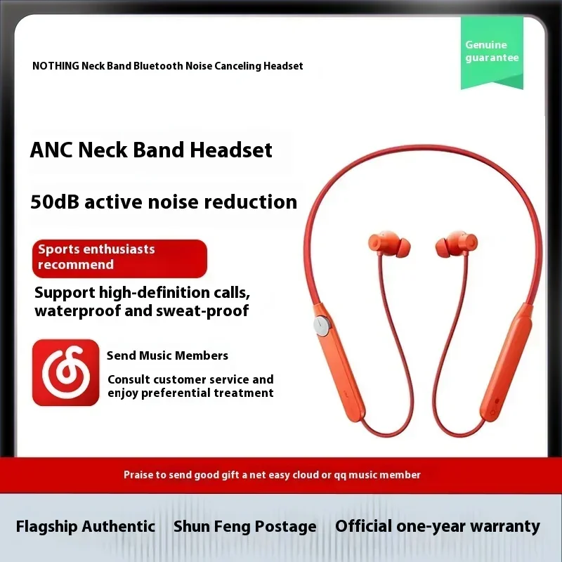 Cmf by nothing halsband pro trådlösa hörlurar bluetooth 5.3 sport brusreducerande hörlurar pro in-ear låg latens lättvikt