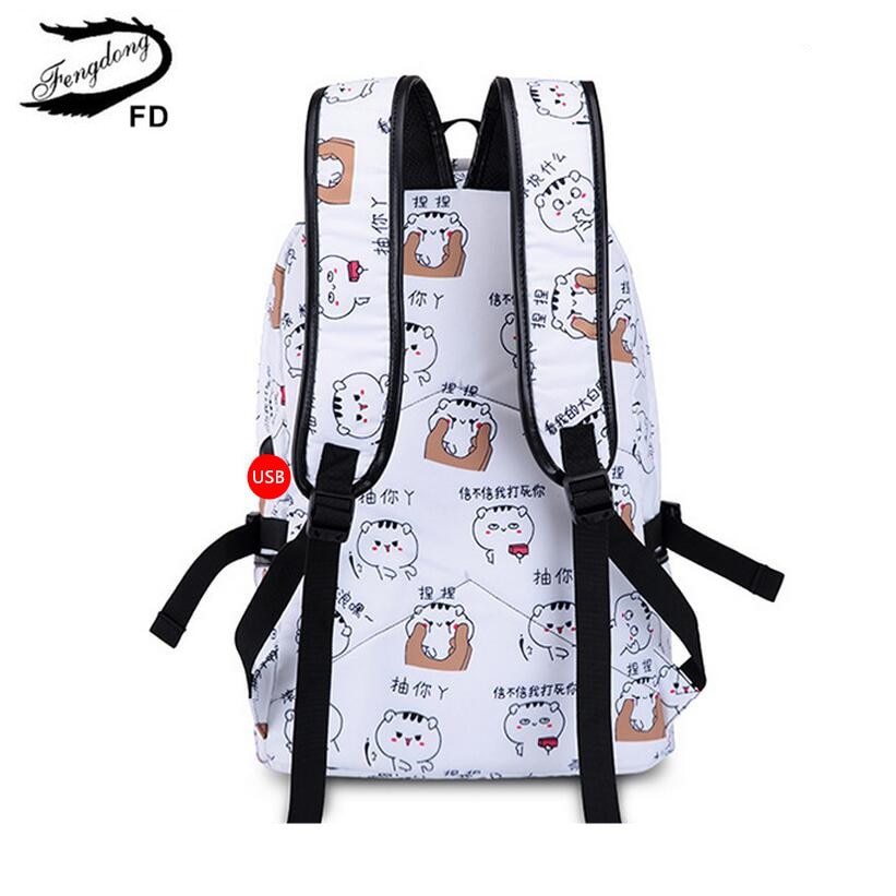 Fengdong skolväskor för tonårsflickor laptop ryggsäck skolväska bagpack kvinnlig bärbar datorväska barn ryggsäckar ryggsäck bokväska