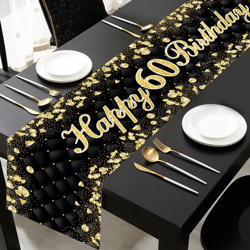 Alles Gute zum 60. Geburtstag Hintergrund Hintergrund Banner für Mann Frau Ballon Tür Vorhang 60 Jahre Jahrestag 60. Geburtstag Party Dekor