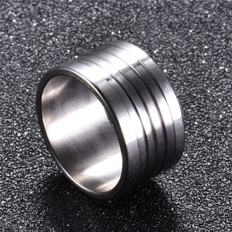 Cool vintage brede ringe til mænd bikerringe rustfrit stål støbning smykker os størrelse 7/8/9/10/11 mesterskabsringe bijoux