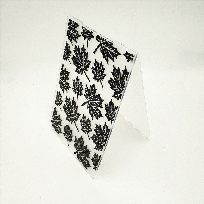 10.5x14.5cm maple leaf Embossing folders Plastic bump Scrapbooking DIY Template Fondant indentation Cake Photo Album Card Make
