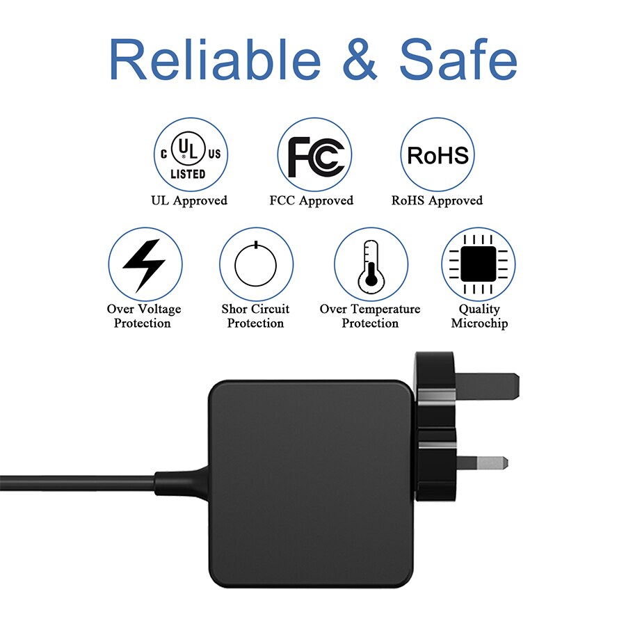 Power Adapter Supply Cord Compatible for Samsung 11.6" Chromebook 3 PA-1250-98 XE500C13 XE501C13 XE303C12 Chromebook 2 XE500C12