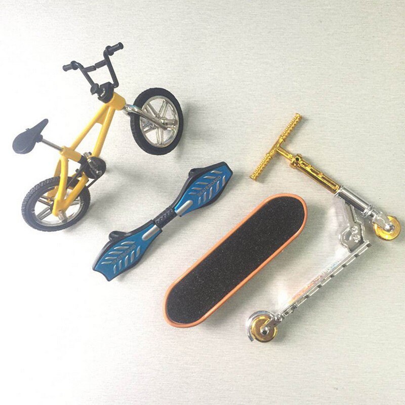 mini palec Skateboarding łyżwa części rampy zestaw BMX zestaw rowerowy zabawy deskorolki mini rowery zabawki dla dzieci chłopcy prezenty dla dzieci: C