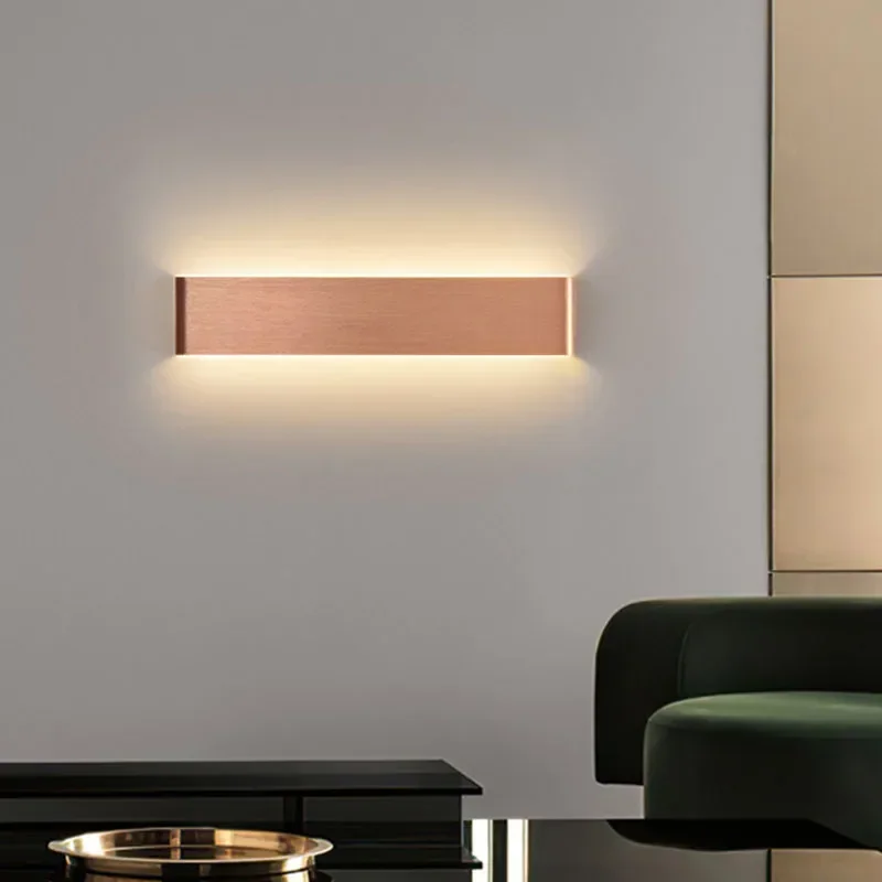 Lámpara de pared LED moderna para mesita de noche, sala de estar, escaleras, pasillo, baño, decoraciones para el hogar, aplique de pared, accesorio de iluminación interior, brillo