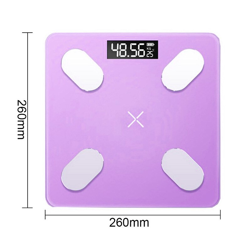 180kg smarte kroppsfettvekt lcd digital trådløs bluetooth bmi vektmåler helseanalysator fitness slankeverktøy vekter: G245435b