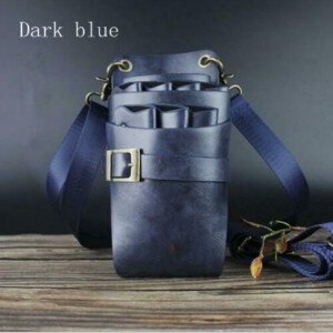 Professionale Forbici Del Barbiere Borsa Crossbody Pacchetto Della Vita di Parrucchiere Strumento Pouch: Dark blue