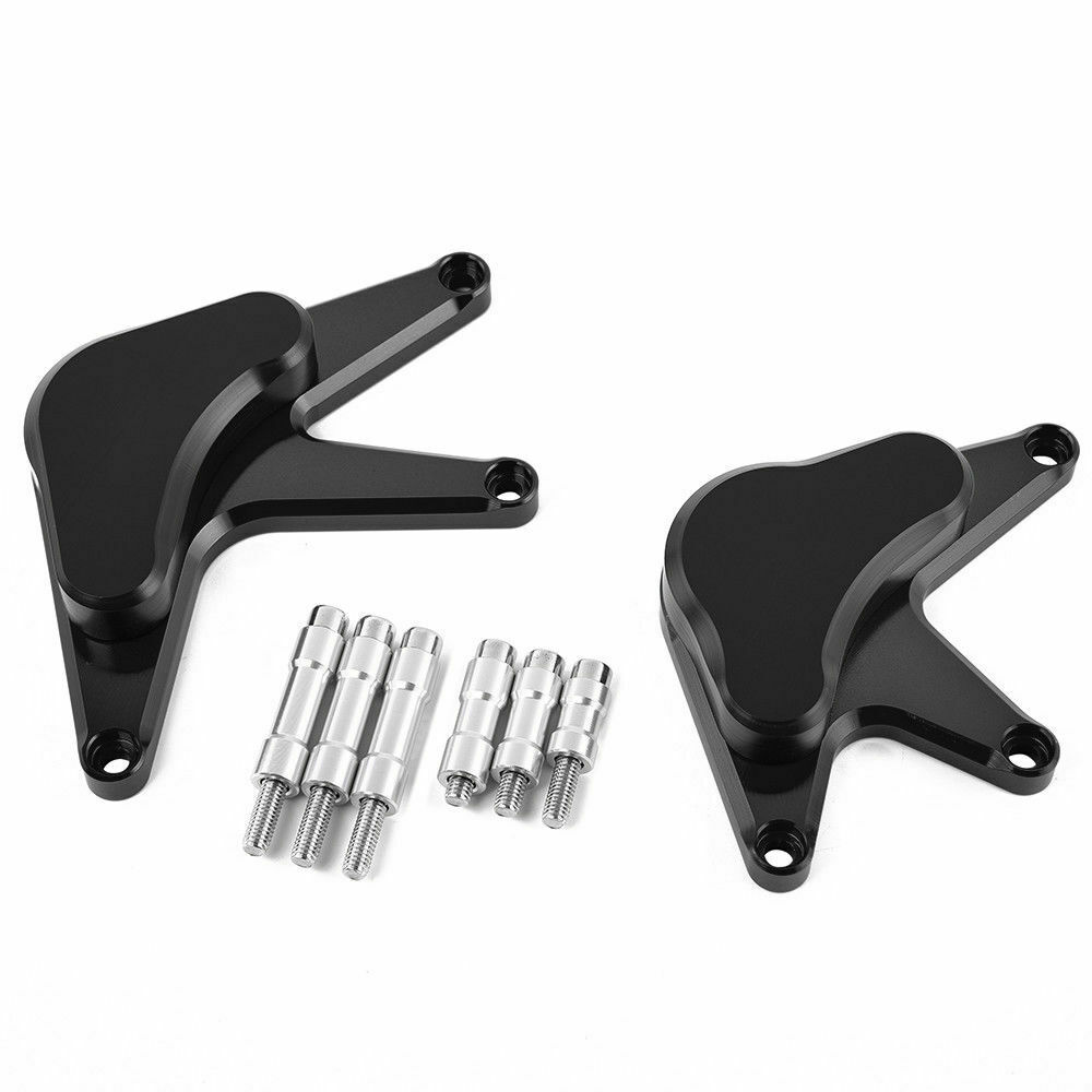 For HONDA CBR1000RR Engine Case Guard Cover Crash Slider Protector Set: Black