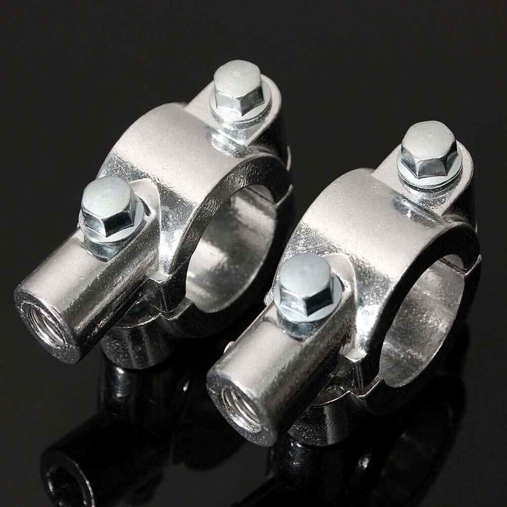 1 paar Motorrad Lenker Metall Rückspiegel montieren Halfter Motorrad Spiegel Klemme Klammern Zubehör
