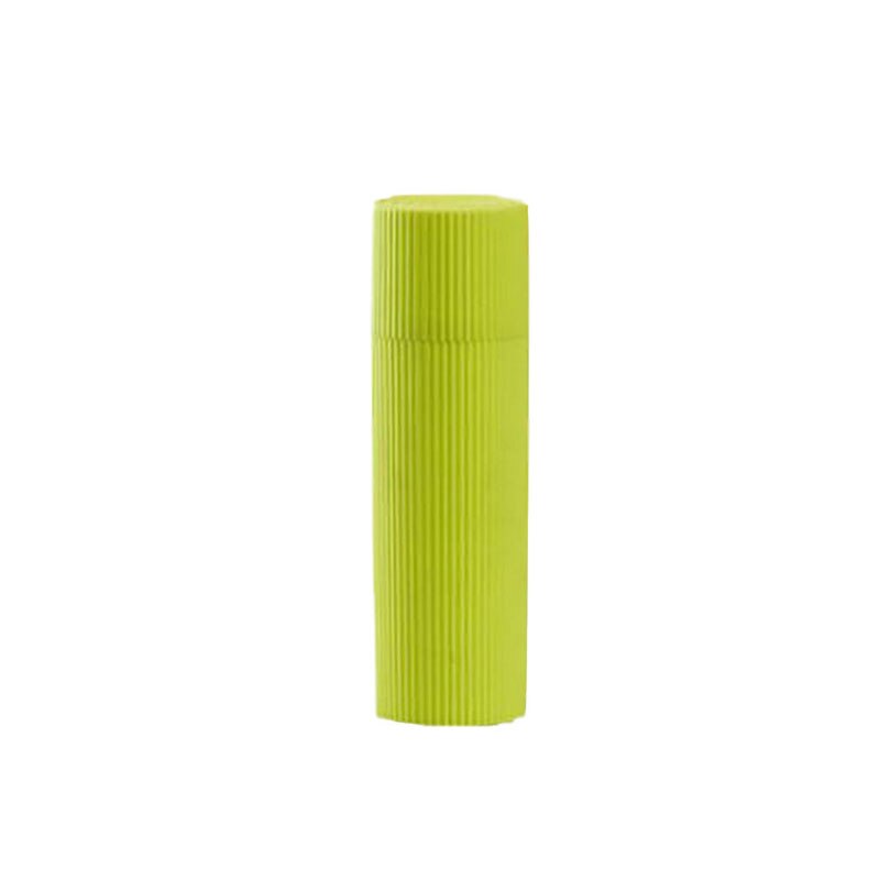 Soporte portátil para cepillos de dientes al aire libre senderismo Camping pasta de dientes tapa protectora hogar caja de almacenamiento de pasta de dientes taza de lavado: green