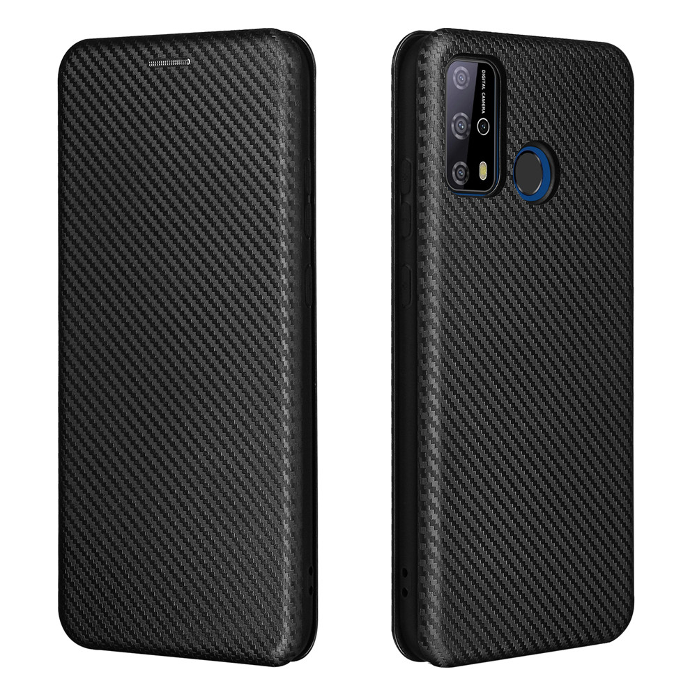 Voor Oukitel C23 Pro Case Luxe Flip Carbon Fiber Skin Magnetische Adsorptie Case Voor Oukitel C23Pro C 23 OukitelC23 Telefoon tassen