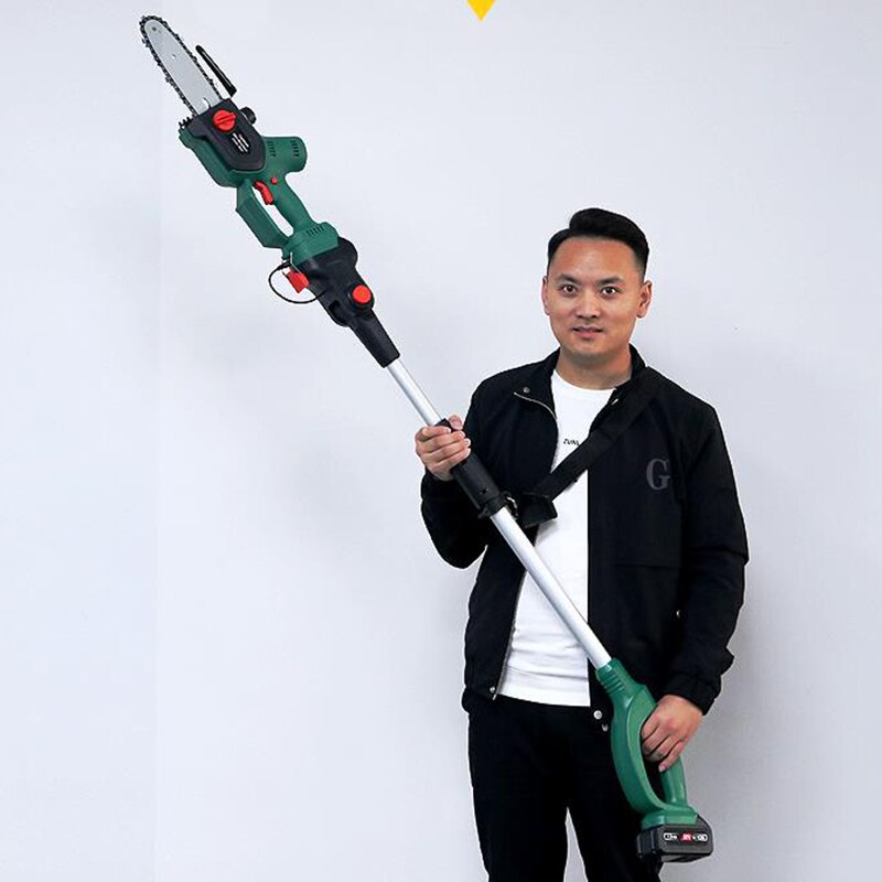 Adjustable Chainsaw Rod For Long Electric Saw High Branch Saw with Lithium Battery High Branch Pruning Machine