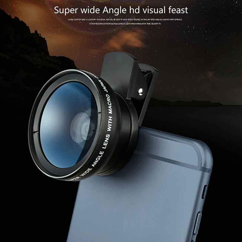 Makro Objektiv Professionelle HD Telefon Kamera Objektiv Für Xiaomi Samsung LG Huawei P20 P30 3 in1 Objektiv 0,45 X Breite winkel + 12,5 X