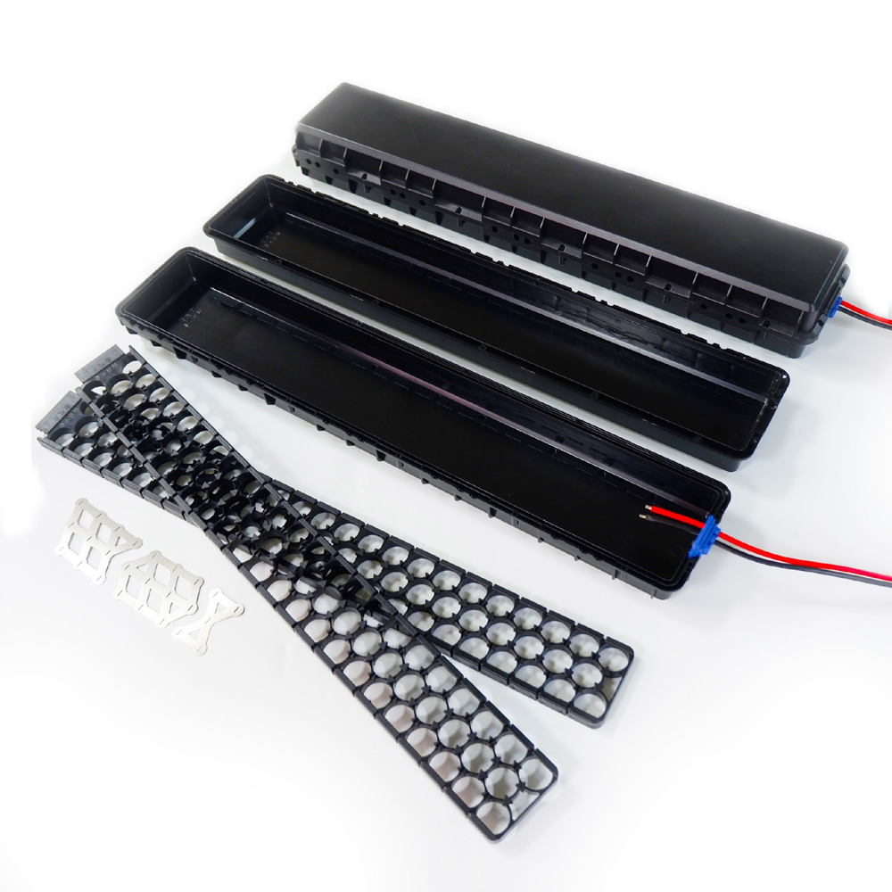 Caixa + suporte + níquel da bateria de íon-lítio 13S5P 48V 10Ah pode conter 65 células 18650