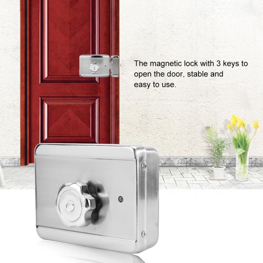 DC12V Knob Magnetic Electromagnetic Intelligent Motor Automatic Access Lock Control System