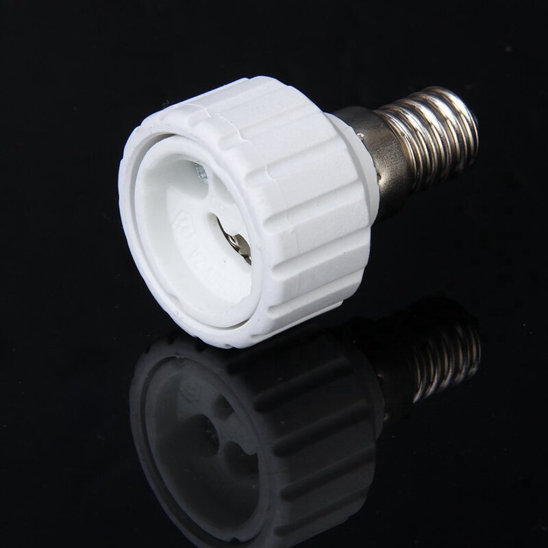 2 Pcs Led Licht Lamp Schroef Bulb Socket Adapter Converter, E14 Om E27 & E14 Om GU10