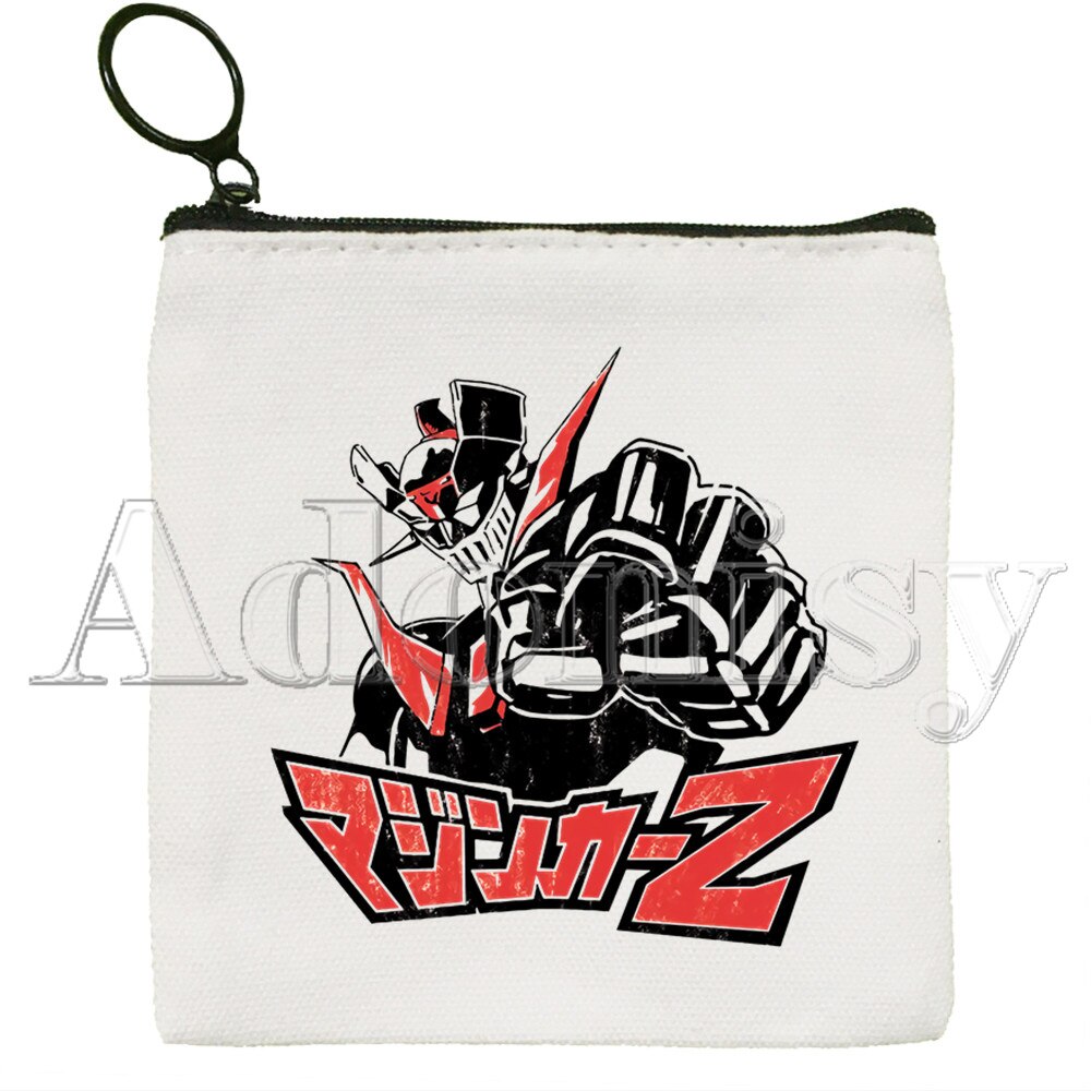 Mazinger Z Canvas Coin Purse Coin Purse Collection Canvas Bag Small Wallet Zipper Key Bag Hand: I