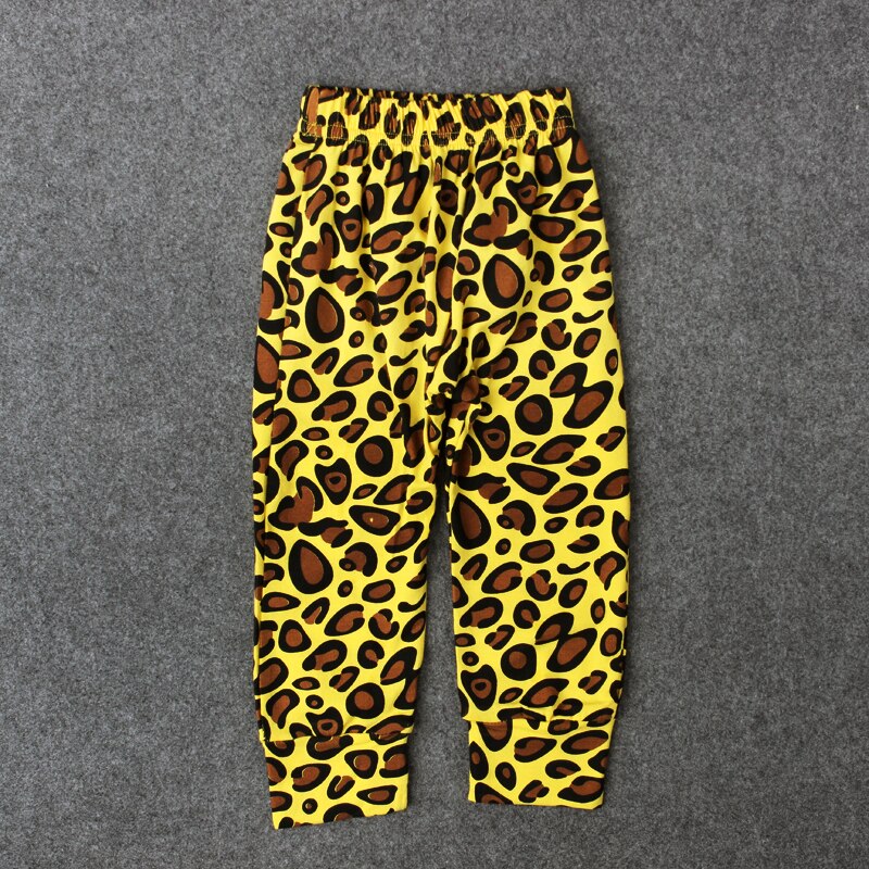 Venda quente de Outono Inverno da roupa do bebê das meninas dos meninos moda casual calças leggings calças de Leopardo algodão