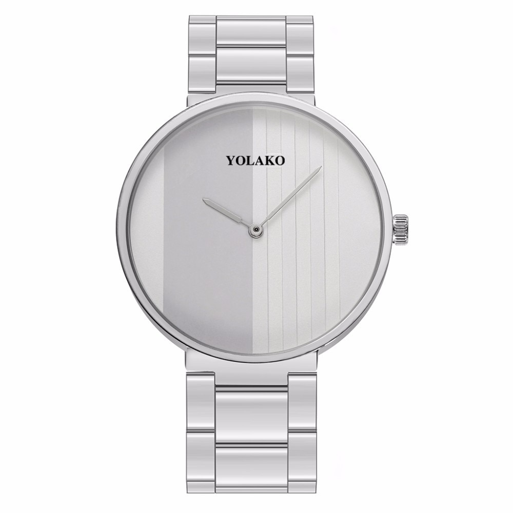 Roségouden dameshorloges, eenvoudig dameshorloge, luxe dameshorloge, damesarmband, reloj mujer, klok, relogio feminino: Zilverwit