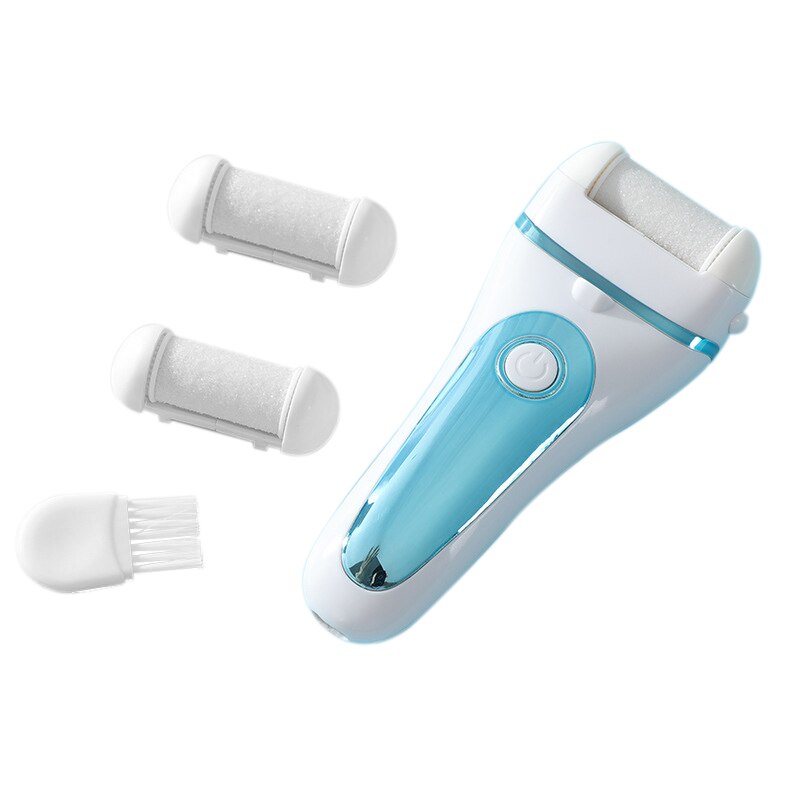 Portable Electric Foot File USB Pedicure Machine Foot Repair Machine Hard Dry Dead Cuticle Skin Remover Foot Care Tool: Blue white