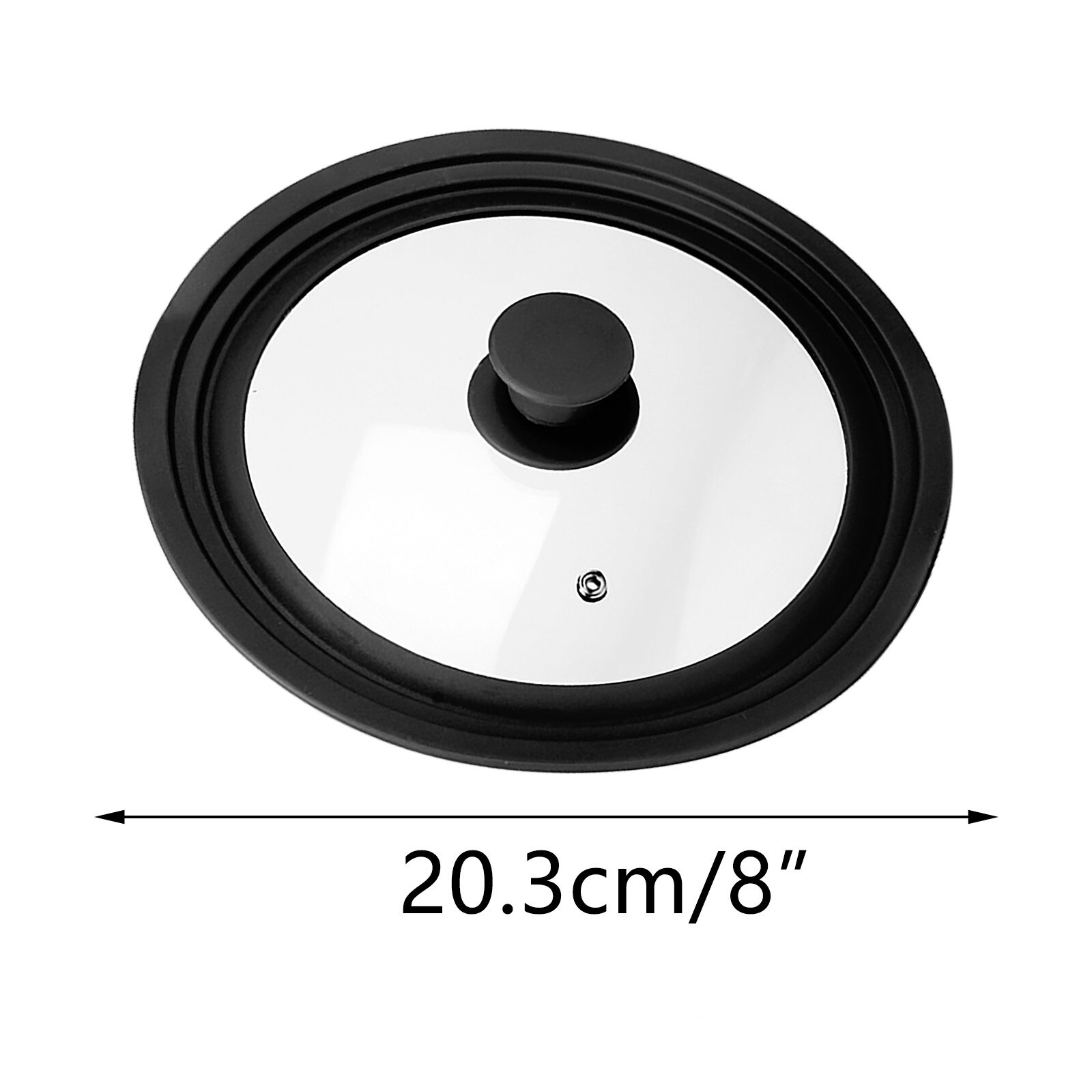 Universele Deksel Voor Potten Pannen En Koekenpannen-Gehard Glas Met Hittebestendige Siliconen Kookgerei Onderdelen Thuis Kitchen Tools