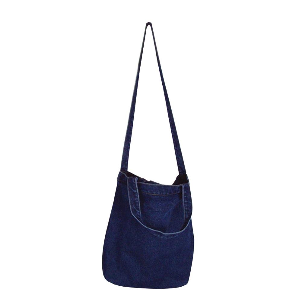 Vrouwen Handtassen Messenger Canvas Tas Modieuze Denim Jean Art Winkelen Mummy Schouder Messenger Blues Crossbody Tas bolsaszakken: 5