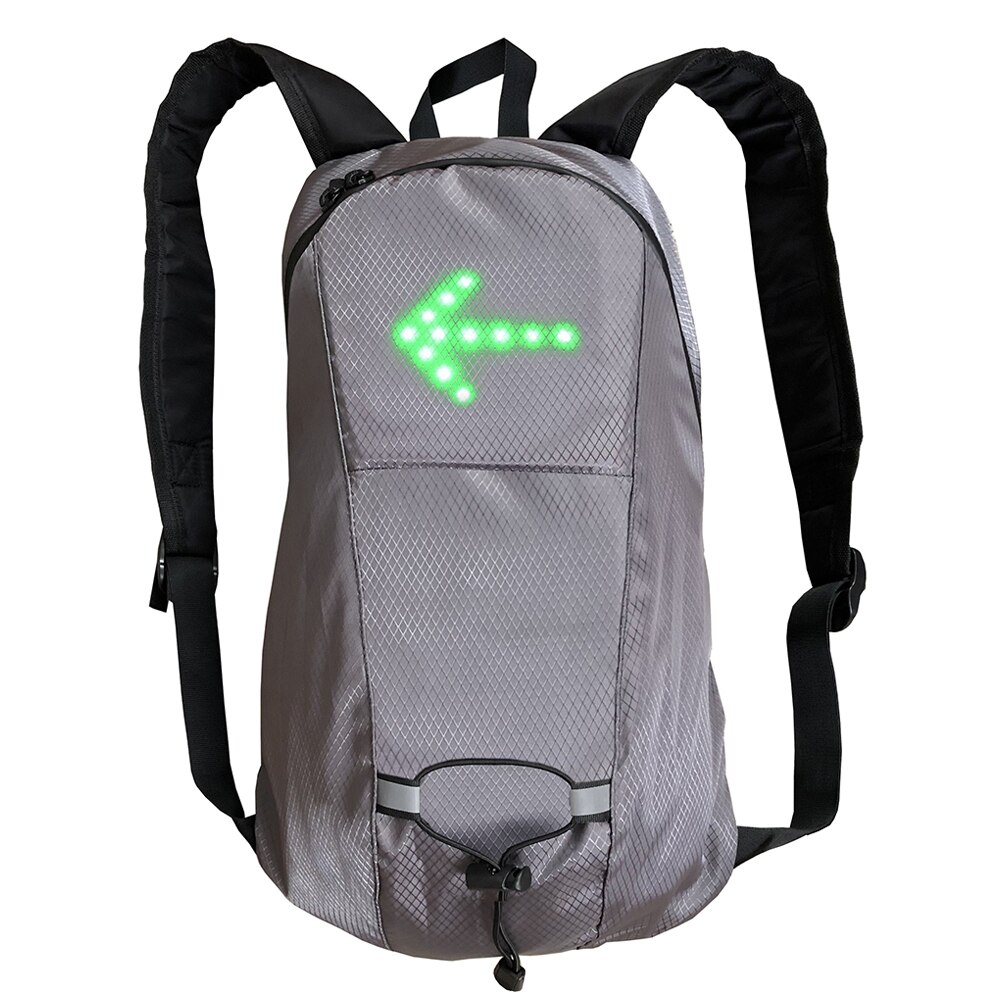 Bicycle Bag Waterproof Sport Backpack USB 15L LED Turn Signal Light Remote Control Safety Bag Outdoor Hiking Climbing Backpack