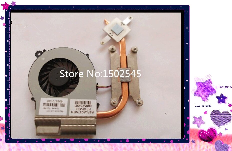 original laptop CPU fan cooling fan for HP CQ42 G42 CQ56 G56 CQ62 G62 CQ72 G72 heatsink &amp;FAN SPS: 606573-001